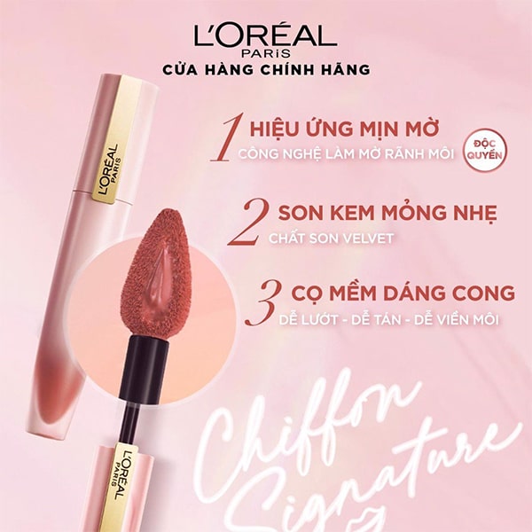 Son Kem Lì L’Oreal Paris Chiffon 